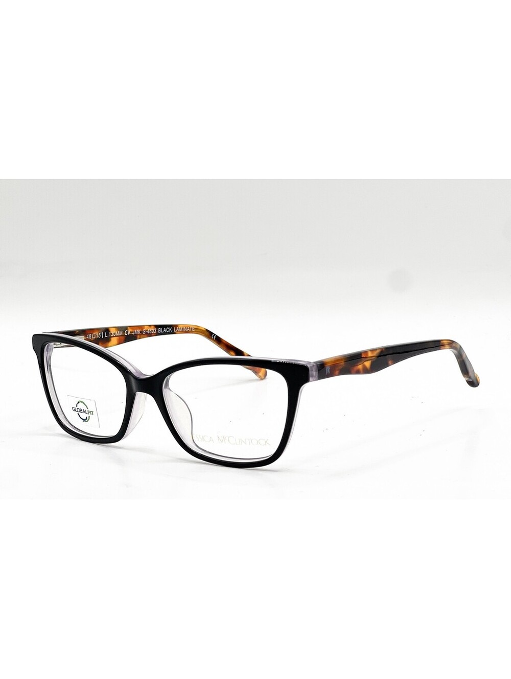 Jessica Mcclintock Jmk G-4803 Black Laminate Authentic Eyeglasses 48-15-130